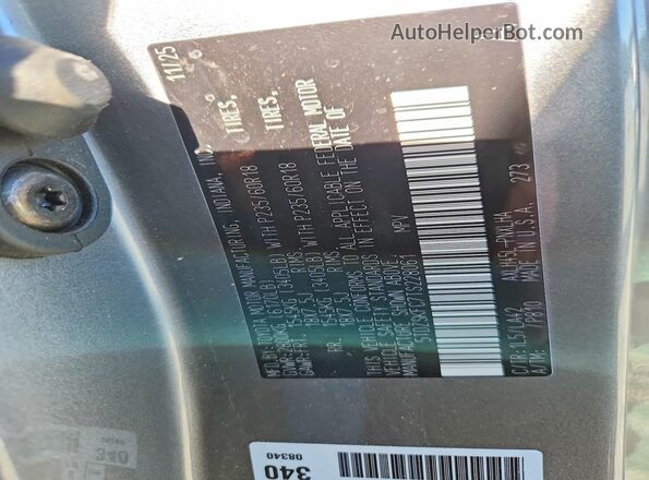 5TDZSKFC7TS228061 2026 TOYOTA SIENNA Gray Вид наклейки з VIN-кодом