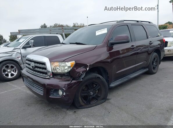 5TDZY5G15GS061363 2016 TOYOTA SEQUOIA Purple წინა მარცხენა ხედი სამი მეოთხედიდან