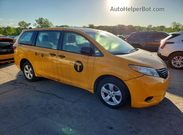 5TDZZ3DC1HS856239 2017 TOYOTA SIENNA Yellow 