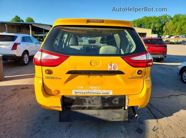 5TDZZ3DC1HS856239 2017 TOYOTA SIENNA Yellow 