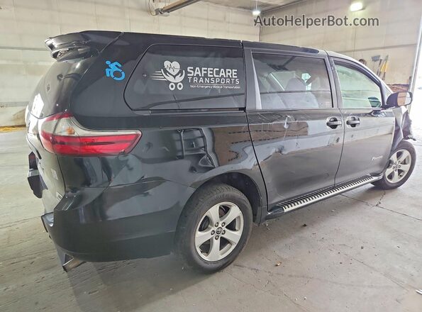 5TDZZ3DC1KS974265 2019 TOYOTA SIENNA Black უკანა მარჯვენა