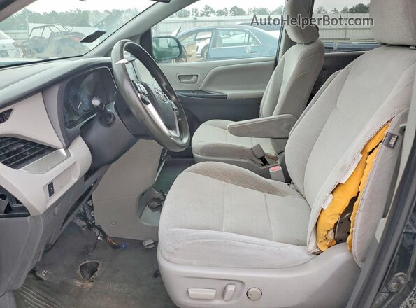 5TDZZ3DC5LS086605 2020 TOYOTA SIENNA Black Widok wnętrza z przodu