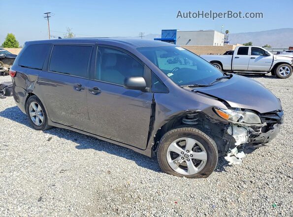 5TDZZ3DC8LS073881 2020 TOYOTA SIENNA Gray Przód prawy