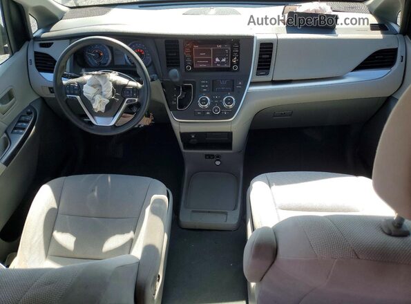 5TDZZ3DC8LS073881 2020 TOYOTA SIENNA Gray Widok deski rozdzielczej