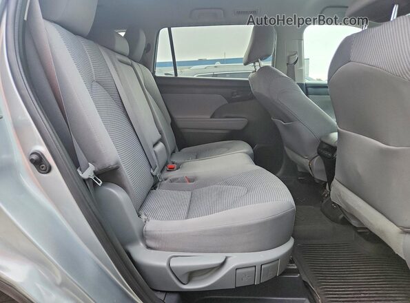 5TDZZRAH1MS040189 2021 TOYOTA HIGHLANDER Silver Widok wnętrza z tyłu