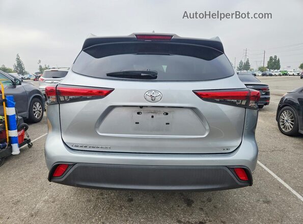 5TDZZRAH1MS040189 2021 TOYOTA HIGHLANDER Silver Widok z tyłu