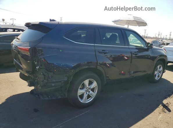 5TDZZRAH2LS506274 2020 TOYOTA HIGHLANDER Blue Հետևի աջ