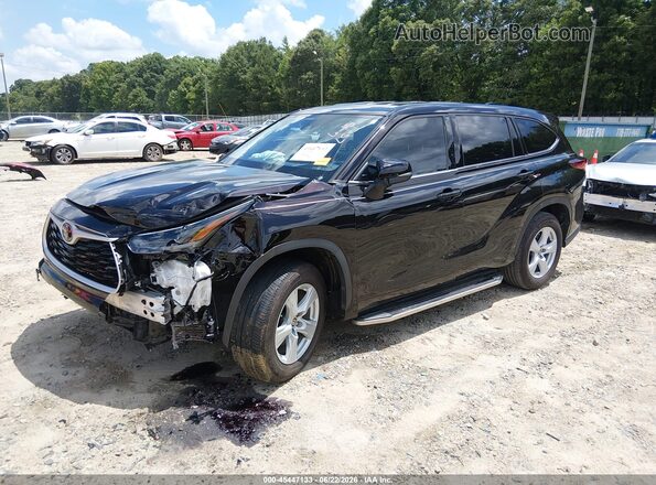 5TDZZRAH2MS031601 2021 TOYOTA HIGHLANDER Black Przód lewy