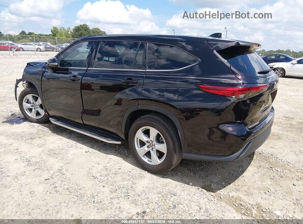 5TDZZRAH2MS031601 2021 TOYOTA HIGHLANDER Black Tył lewy