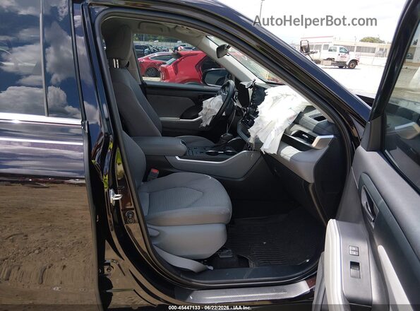 5TDZZRAH2MS031601 2021 TOYOTA HIGHLANDER Black Widok wnętrza z przodu