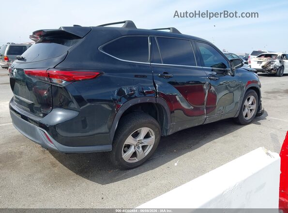 5TDZZRAH3MS080466 2021 TOYOTA HIGHLANDER Black Задня права чверть