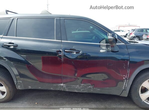 5TDZZRAH3MS080466 2021 TOYOTA HIGHLANDER Black Вид задньої частини салону
