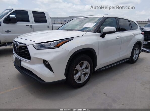 5TDZZRAH7LS009592 2020 TOYOTA HIGHLANDER Белый Передняя левая четверть