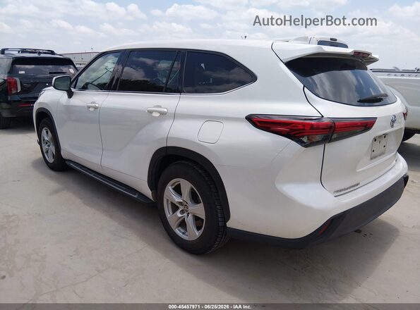 5TDZZRAH7LS009592 2020 TOYOTA HIGHLANDER Белый Задняя левая четверть
