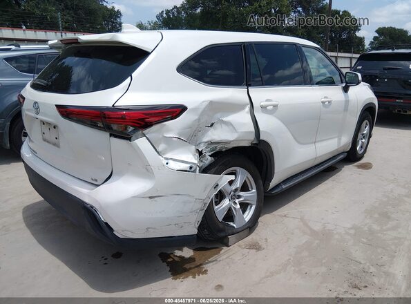 5TDZZRAH7LS009592 2020 TOYOTA HIGHLANDER Белый Задняя правая четверть
