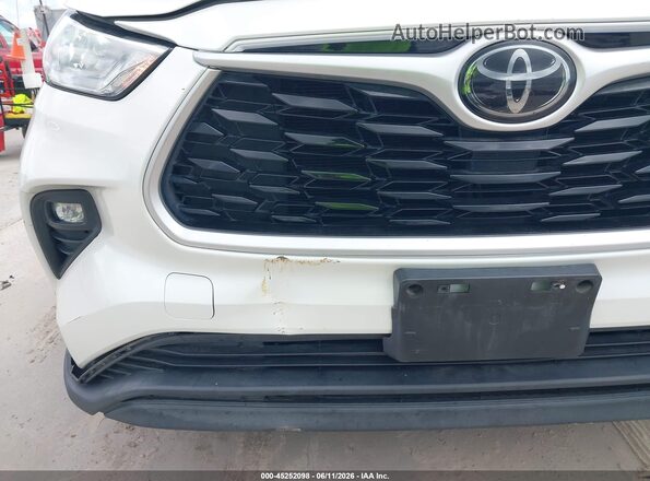 5TDZZRAH9LS503677 2020 TOYOTA HIGHLANDER White წინა ხედი