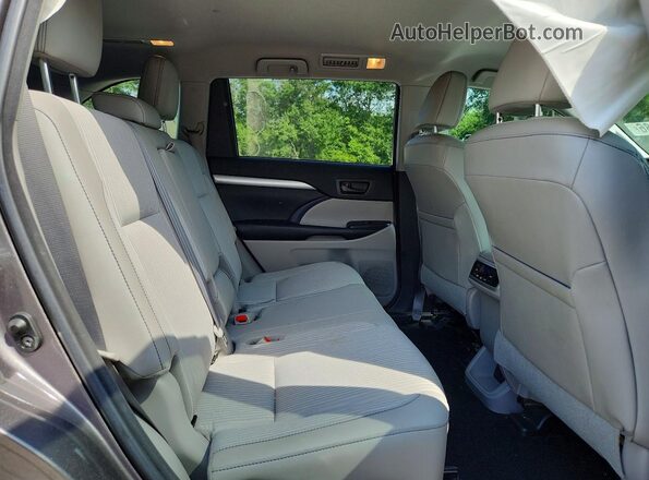 5TDZZRFH1HS218066 2017 TOYOTA HIGHLANDER Charcoal Vista interior trasera