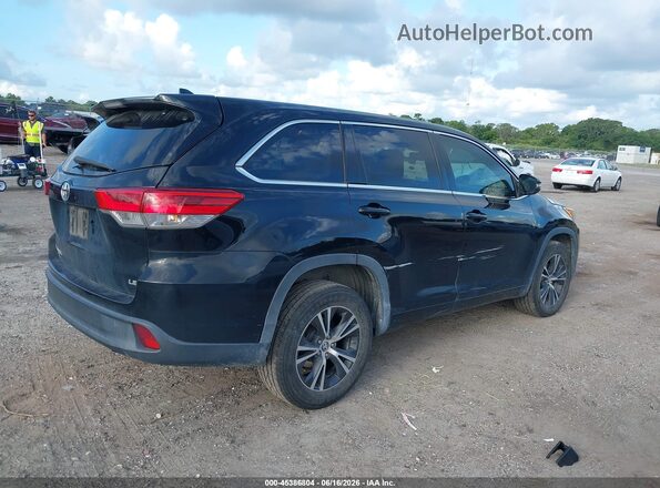 5TDZZRFH1JS240137 2018 TOYOTA HIGHLANDER Black Tył prawy