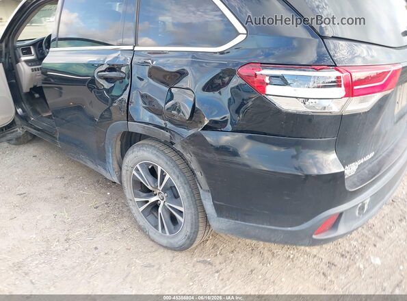 5TDZZRFH1JS240137 2018 TOYOTA HIGHLANDER Black Widok z przodu