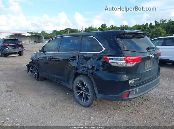 5TDZZRFH1JS240137 2018 TOYOTA HIGHLANDER Black Tył lewy