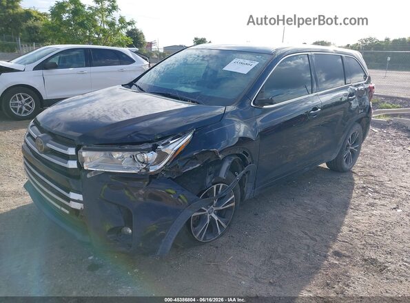 5TDZZRFH1JS240137 2018 TOYOTA HIGHLANDER Black Przód lewy