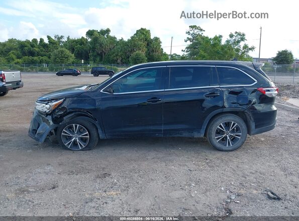 5TDZZRFH1JS240137 2018 TOYOTA HIGHLANDER Black Widok wnętrza 360 stopni