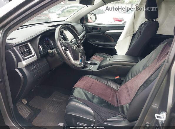 5TDZZRFH3HS213189 2017 TOYOTA HIGHLANDER Gray Սալոնի դիմացի տեսք