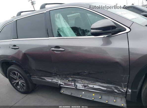 5TDZZRFH3HS213189 2017 TOYOTA HIGHLANDER Gray Սալոնի 360 աստիճան տեսք