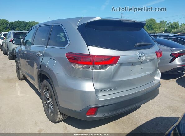 5TDZZRFH4JS238592 2018 TOYOTA HIGHLANDER Серебряный Задняя левая четверть