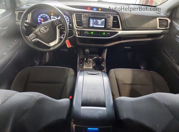 5TDZZRFH5JS260598 2018 TOYOTA HIGHLANDER White წინა პანელის ხედი