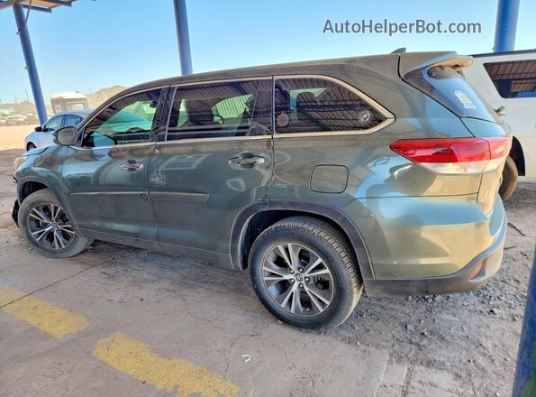 5TDZZRFH6HS225398 2017 TOYOTA HIGHLANDER Green Задня ліва чверть