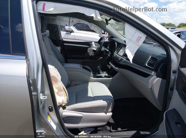 5TDZZRFH6JS279368 2018 TOYOTA HIGHLANDER Серый Вид салона спереди
