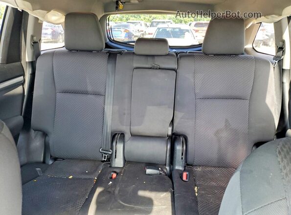 5TDZZRFH7JS239641 2018 TOYOTA HIGHLANDER Silver უკანა სავარძლების ხედი