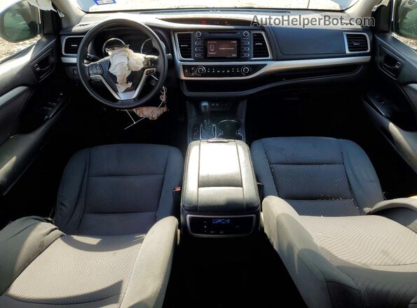 5TDZZRFH7JS239641 2018 TOYOTA HIGHLANDER Silver წინა პანელის ხედი