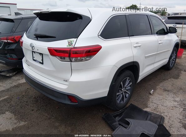 5TDZZRFH7JS241857 2018 TOYOTA HIGHLANDER Белый Задняя правая четверть