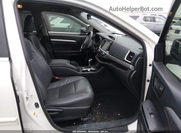 5TDZZRFH7JS241857 2018 TOYOTA HIGHLANDER Белый Вид салона спереди