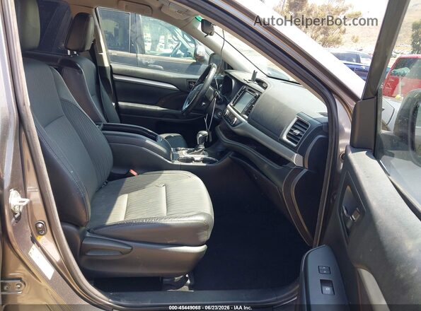 5TDZZRFH7JS251742 2018 TOYOTA HIGHLANDER Gray Vista interior delantera
