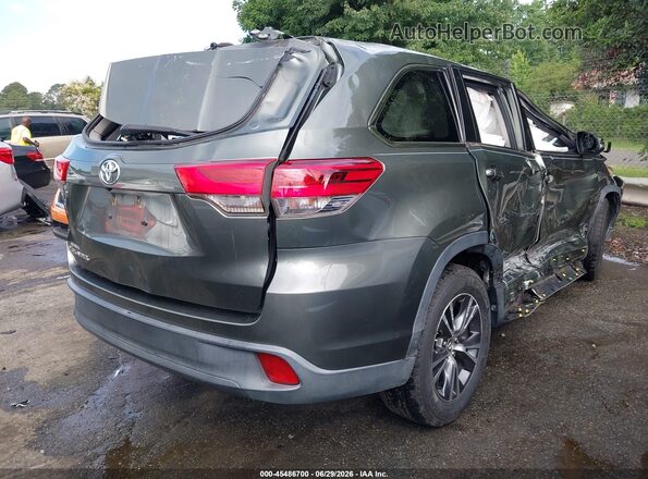 5TDZZRFH8JS274883 2018 TOYOTA HIGHLANDER Green Задня права чверть
