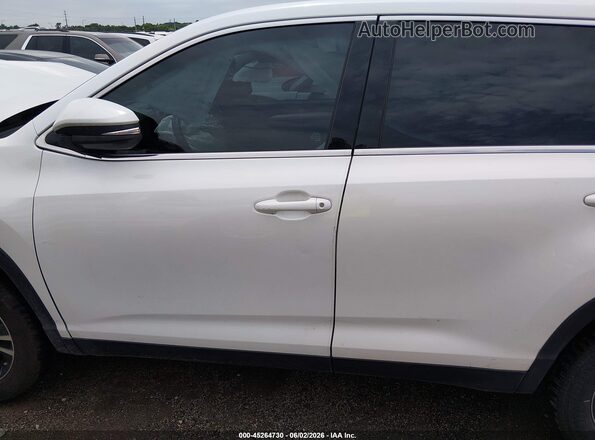 5TDZZRFH9KS333733 2019 TOYOTA HIGHLANDER White 