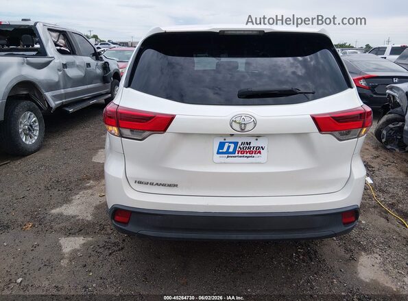 5TDZZRFH9KS333733 2019 TOYOTA HIGHLANDER White 