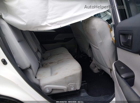 5TDZZRFH9KS333733 2019 TOYOTA HIGHLANDER White Widok naklejki z numerem VIN