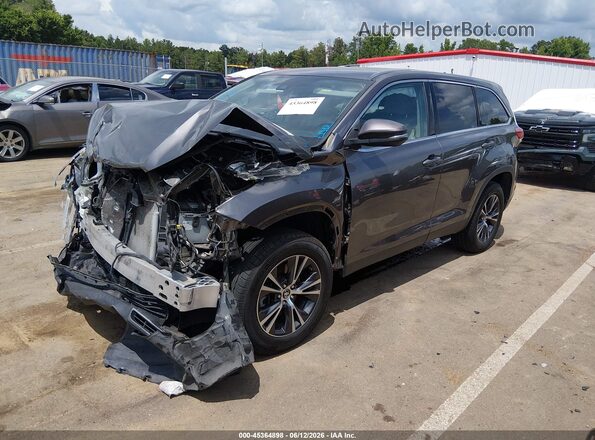 5TDZZRFH9KS361189 2019 TOYOTA HIGHLANDER Серый Передняя левая четверть