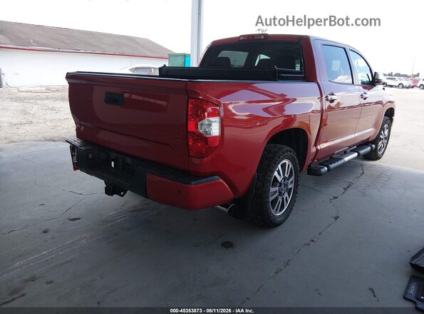 5TFAY5F14JX769331 2018 TOYOTA TUNDRA Red Հետևի աջ