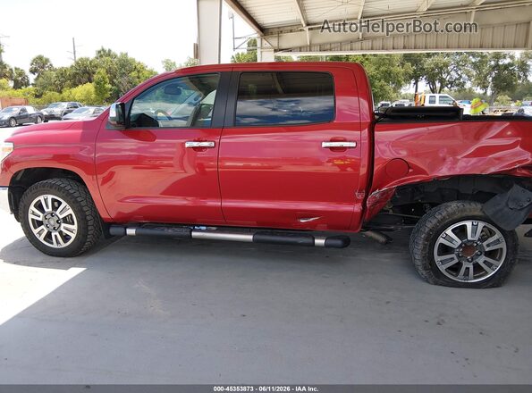 5TFAY5F14JX769331 2018 TOYOTA TUNDRA Red Սալոնի 360 աստիճան տեսք