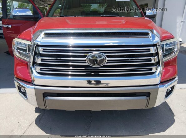 5TFAY5F14JX769331 2018 TOYOTA TUNDRA Red Սարքավորումների վահանակի տեսք