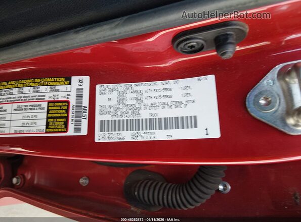 5TFAY5F14JX769331 2018 TOYOTA TUNDRA Red Շարժիչի բաժամունքի տեսք