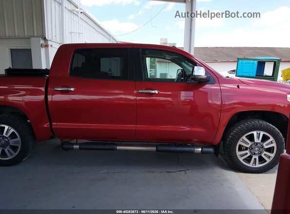 5TFAY5F14JX769331 2018 TOYOTA TUNDRA Red Սալոնի հետևի տեսք