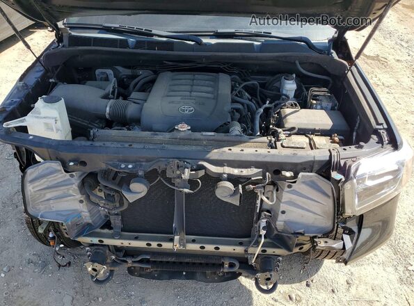 5TFAY5F17JX730751 2018 TOYOTA TUNDRA Black Widok wnętrza z tyłu