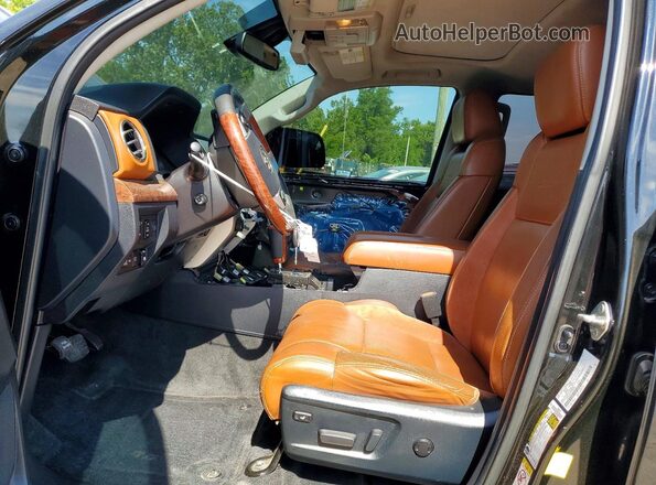 5TFAY5F17JX730751 2018 TOYOTA TUNDRA Black Widok wnętrza z przodu