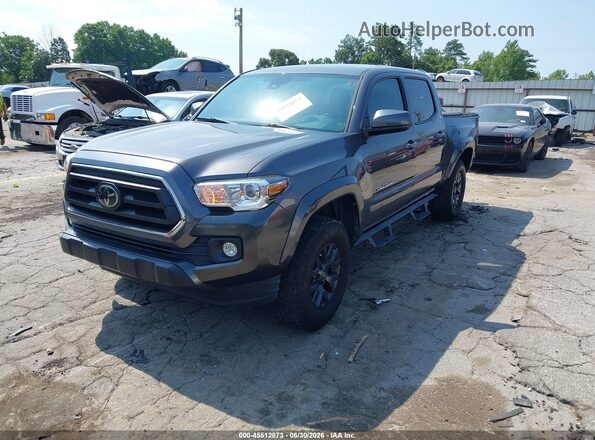 5TFAZ5CNXMX098322 2021 TOYOTA TACOMA Gray წინა მარცხენა ხედი სამი მეოთხედიდან